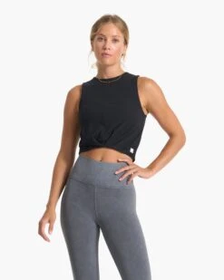 Cove High Neck Tank | Black Heather -Funktion One Style VW1051HBK SP23 W ECOMM TOPS TOP 03441 1x1 85257600 4474 4a4e a102 2bbb9e4d0f0e