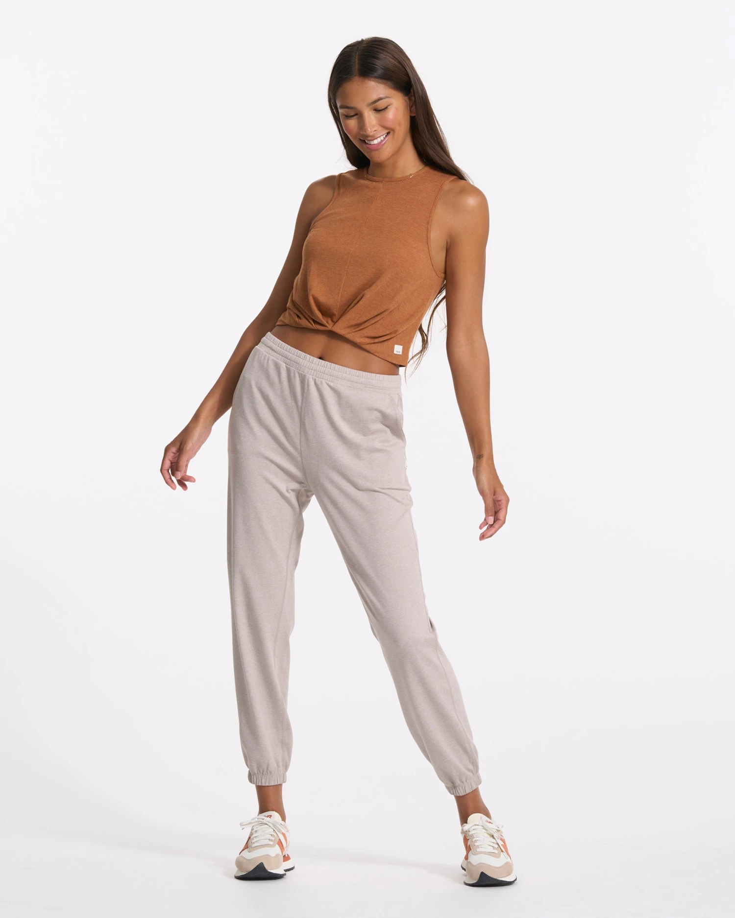 Cove High Neck Tank | Dark Palo Santo Heather 8 Cove High Neck Tank | Dark Palo Santo Heather - Image 6