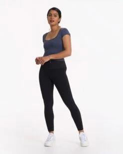 Short Sleeve Halo Crop | Azure Heather 10 Short Sleeve Halo Crop | Azure Heather -Funktion One Style VW1062HAZ 2027