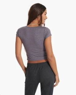 Short Sleeve Halo Crop | Sawyer Heather -Funktion One Style VW1062HSW SP23 W ECOMM TOPS TOP 0071 1x1 50c603b9 e6c8 4ea0 8b00 b6c1486f2957