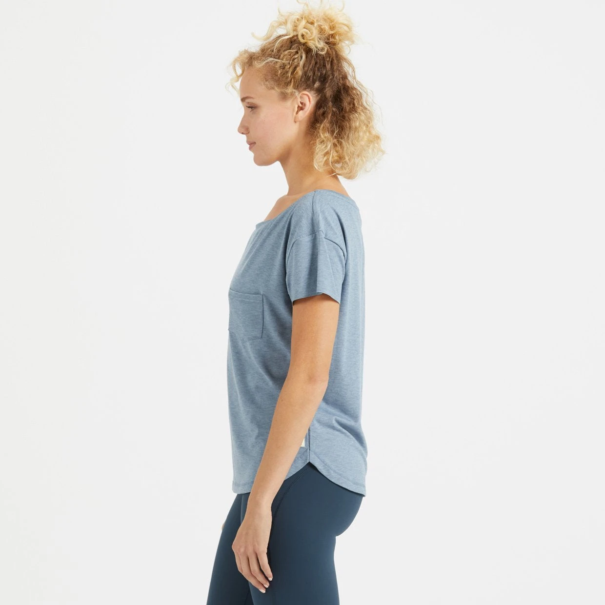 Lux Performance Tee | Cloud Heather 4 Lux Performance Tee | Cloud Heather - Image 2