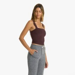 Elevation Square Neck Tank | Chestnut Heather -Funktion One Style VW1080HCH 1327