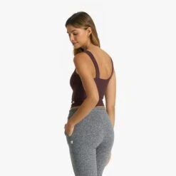 Elevation Square Neck Tank | Chestnut Heather -Funktion One Style VW1080HCH 1341