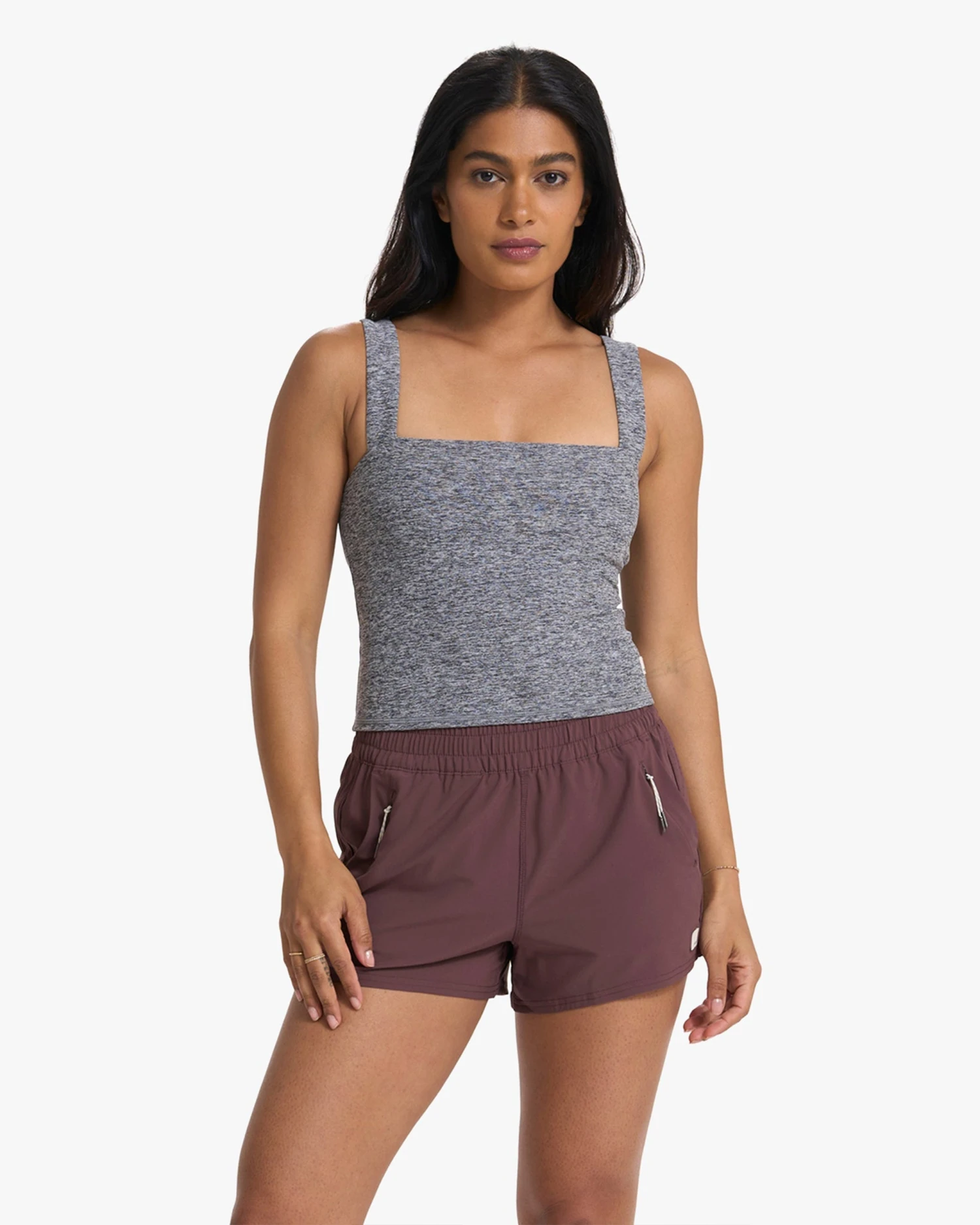 Elevation Square Neck Tank | Heather Grey 3 Elevation Square Neck Tank | Heather Grey