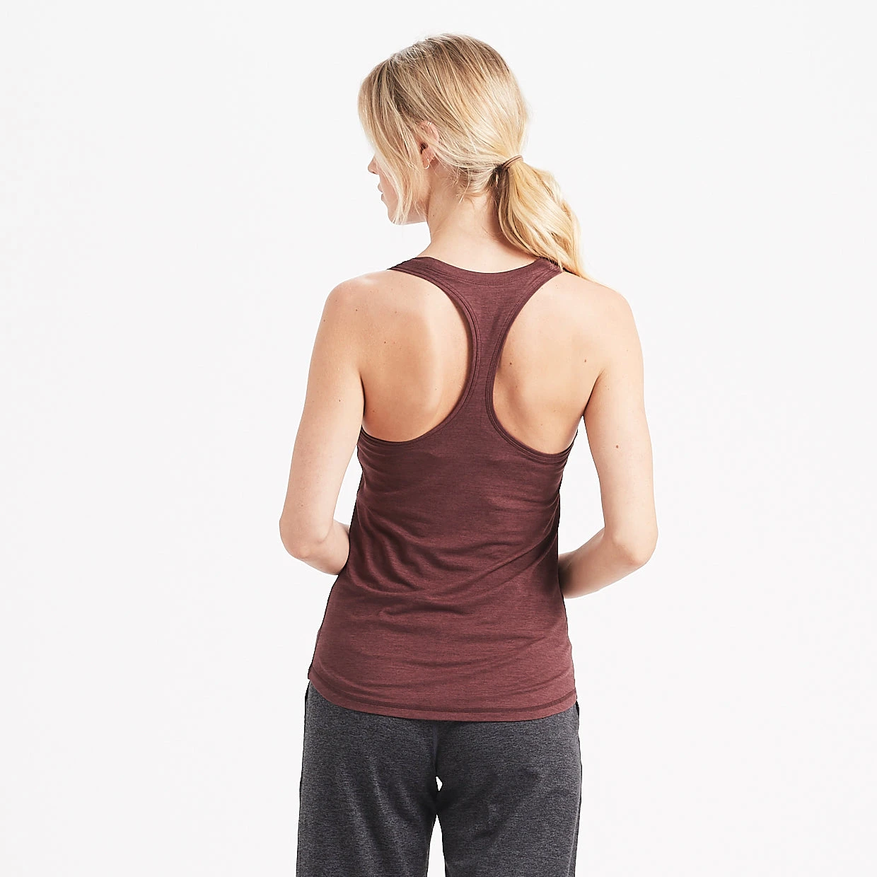Lux Performance Tank | Fig Heather 5 Lux Performance Tank | Fig Heather - Image 3