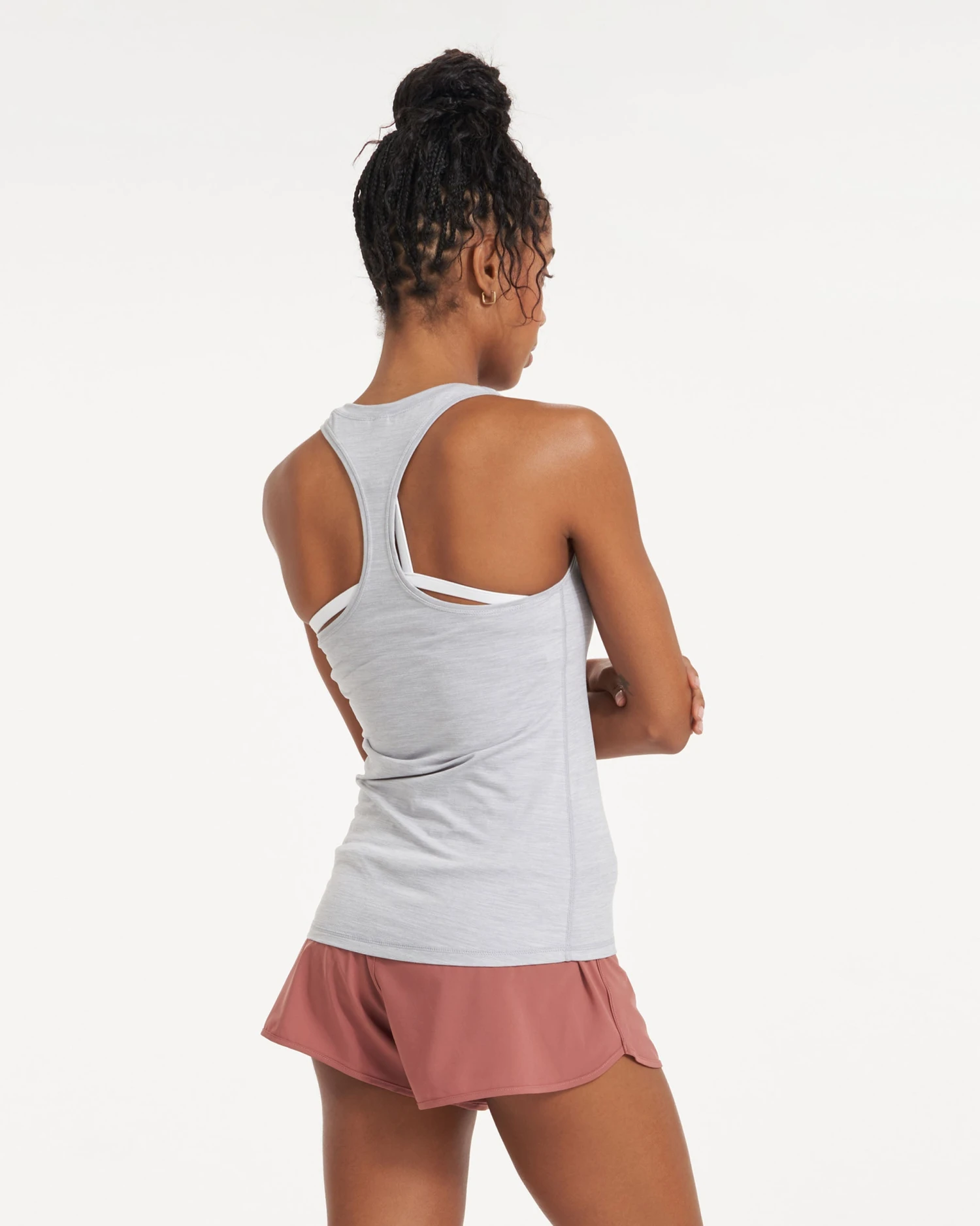 Lux Performance Tank | Platinum Heather 4 Lux Performance Tank | Platinum Heather - Image 2