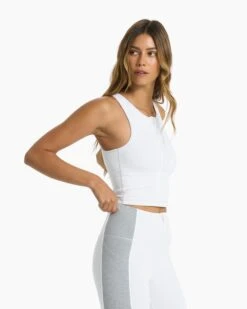 Granite Zip Tank | White 10 Granite Zip Tank | White -Funktion One Style VW1093WHT SP23 W ECOMM TOPS 0266 1X1 07cef606 51cd 4347 9b03 b200fb540afc