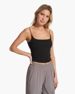 Lux Cami | Black -Funktion One Style VW1111BLK FA23 W ECOMM TOPS FRONT TOPS 3