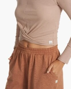 Long Sleeve Cove Twist Tee | Coconut -Funktion One Style VW1114COC SP23 W ECOMM TOPS DETAIL 1500 1x1 ac8540b8 4c25 48ee 850c 21a978a9710c