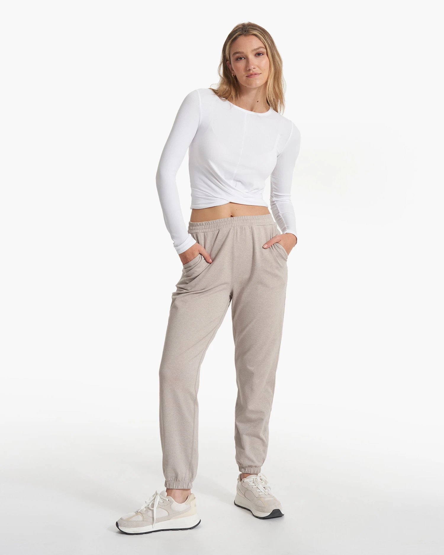 Long Sleeve Cove Twist Tee | White 7 Long Sleeve Cove Twist Tee | White - Image 5