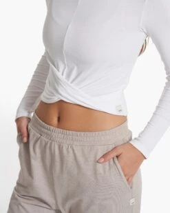 Long Sleeve Cove Twist Tee | White 11 Long Sleeve Cove Twist Tee | White -Funktion One Style VW1114WHT SP23 W ECOMM TOPS 2613 FULL 1x1 676aee96 547a 44ca 8006 31875cac1f7d