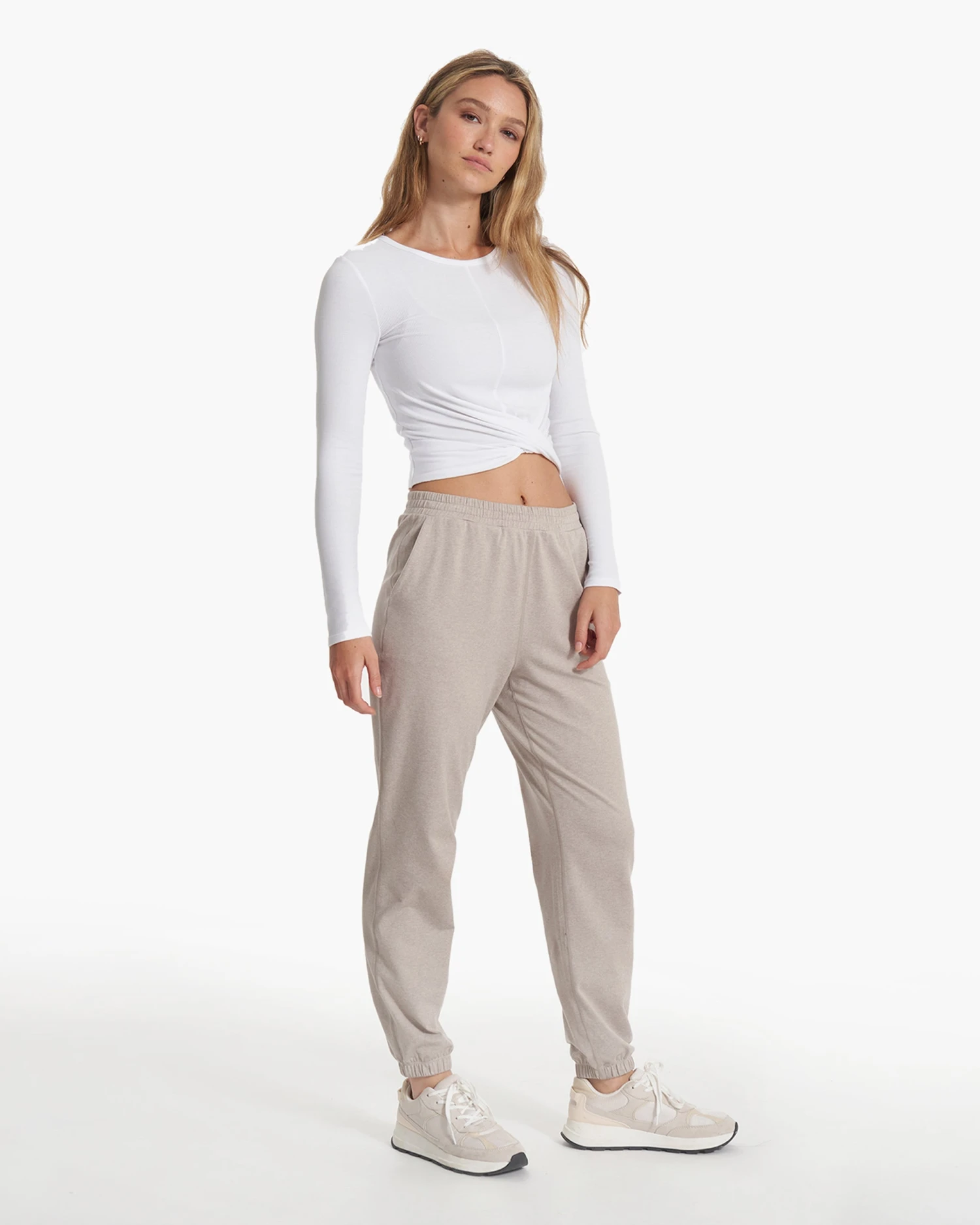 Long Sleeve Cove Twist Tee | White 8 Long Sleeve Cove Twist Tee | White - Image 6