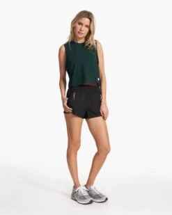 Feather Crop Tank | Grass -Funktion One Style VW1119GRS FA23 W ECOMM TOPS FULL ALT 5