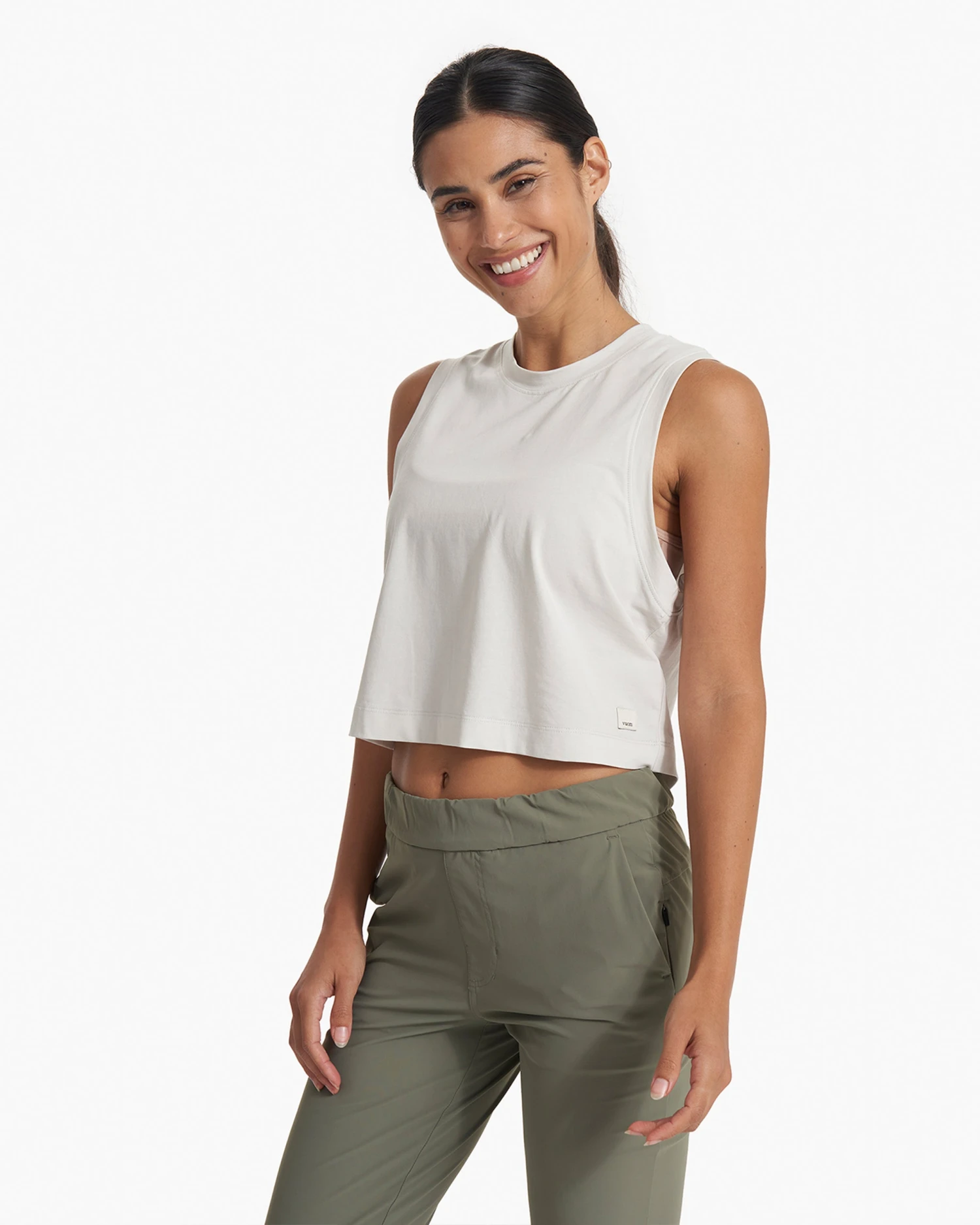 Feather Crop Tank | Salt 4 Feather Crop Tank | Salt - Image 2