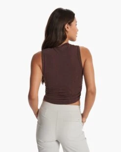 Westerlies Mock Tank | Mahogany -Funktion One Style VW1146MAH FA23 W ECOMM TOPS BACK TOPS 5
