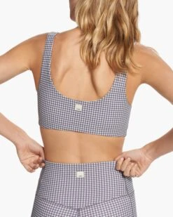 Daily Bra | White Gingham Plaid 10 Daily Bra | White Gingham Plaid -Funktion One Style VW158WGP FA23 M ECOMM sportsbras DETAIL 1