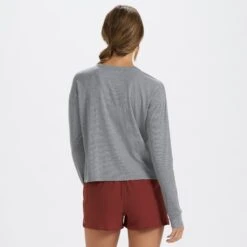 Long-Sleeve Pose Tee | Medium Heather Grey 8 Long-Sleeve Pose Tee | Medium Heather Grey -Funktion One Style VW164MHG new3