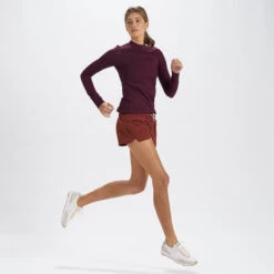 Long-Sleeve Lux Tee | Cerise Heather -Funktion One Style VW167HCE 5