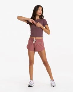 Pose Fitted Tee | Chestnut Heather -Funktion One Style VW169HCH 02451