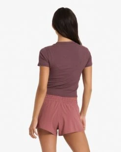 Pose Fitted Tee | Chestnut Heather -Funktion One Style VW169HCH 02486