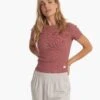 Pose Fitted Tee | Rosewood Heather -Funktion One Style VW169HRO SP23 W ECOMM TOPS 3396 1X1 27322571 5df9 4353 8e99 d35612350903
