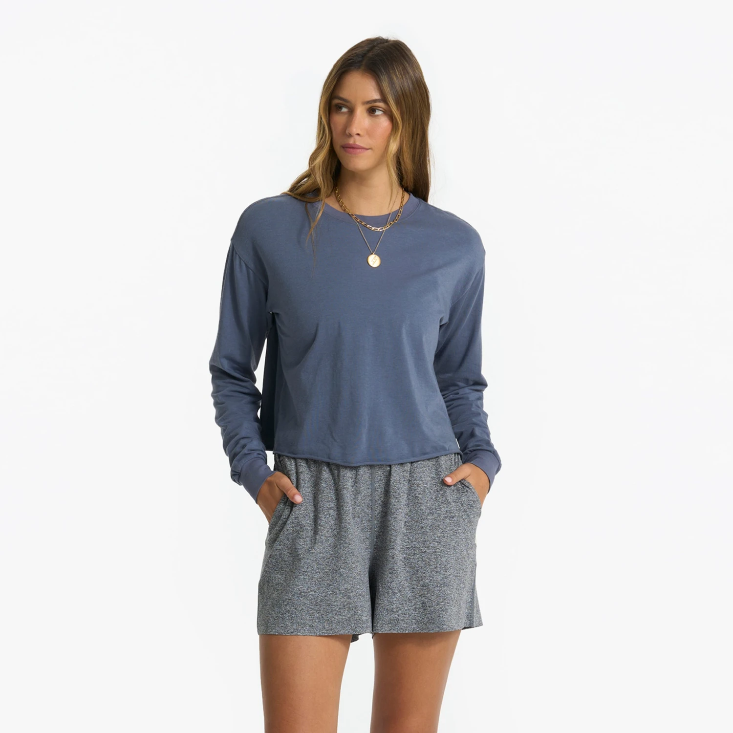 Long-Sleeve Coast Tee | Azure 4 Long-Sleeve Coast Tee | Azure - Image 2