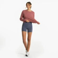 Long-Sleeve Coast Tee | Rosewood -Funktion One Style VW170RSD 2148