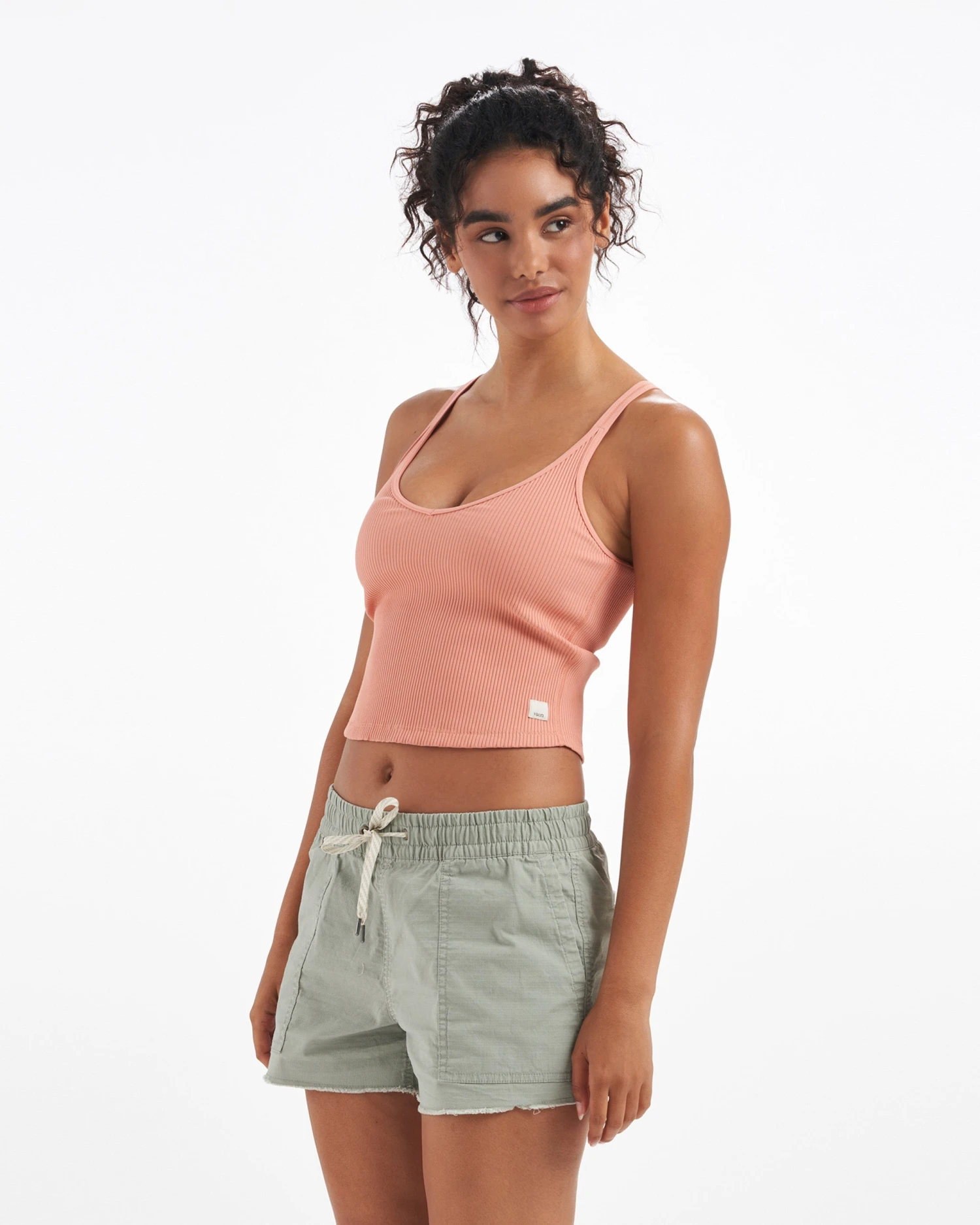 Rib Crop Tank | Light Cinnamon 4 Rib Crop Tank | Light Cinnamon - Image 2