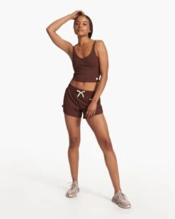 Rib Crop Tank | Mulberry 12 Rib Crop Tank | Mulberry -Funktion One Style VW189MLB FA23 W ECOMM TOPS FULL ALT 6