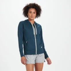 Halo Performance Hoodie | Indigo Heather
