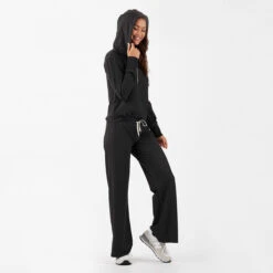 Sequoia Crop Hoodie | Black Heather -Funktion One Style VW208HBK 5