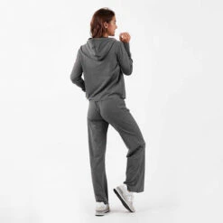 Sequoia Crop Hoodie | Heather Grey -Funktion One Style VW208HTG 3