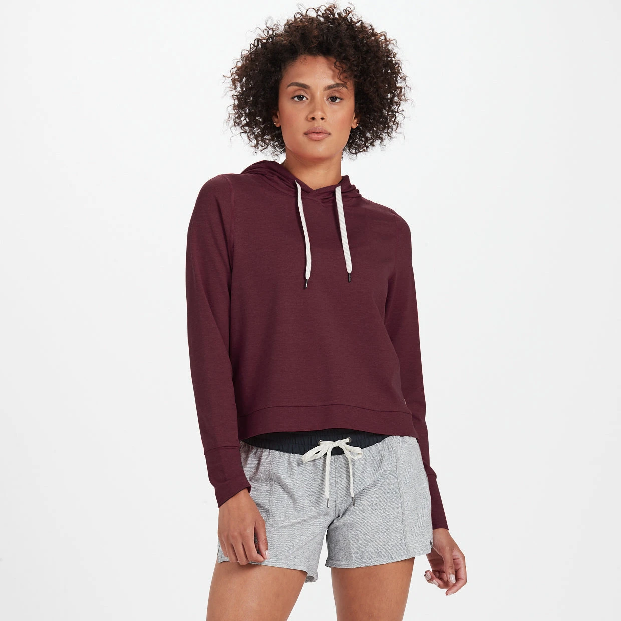 Halo Essential Hoodie | Cerise Heather 3 Halo Essential Hoodie | Cerise Heather