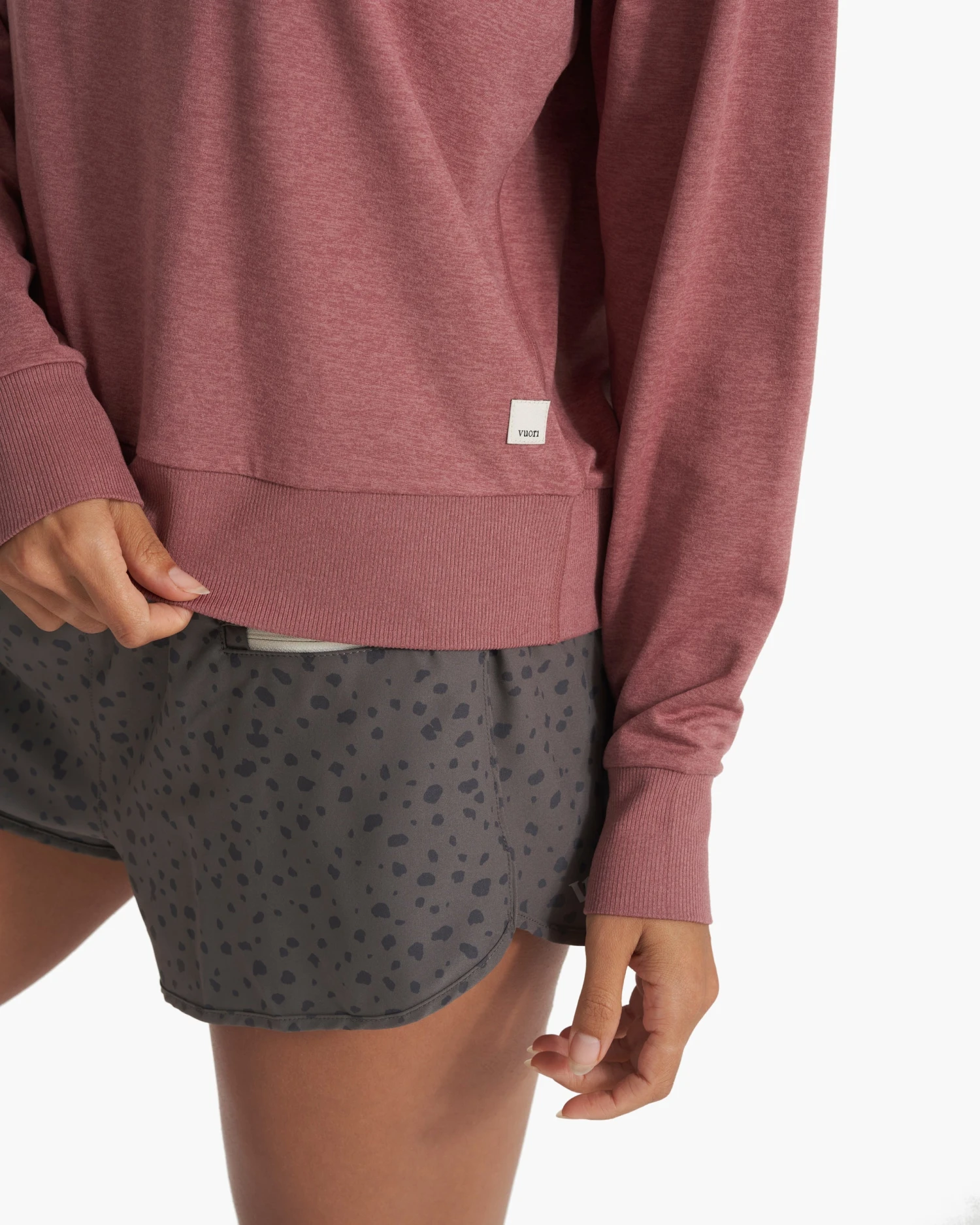 Long Sleeve Halo Crew | Marsala Heather 8 Long Sleeve Halo Crew | Marsala Heather - Image 6