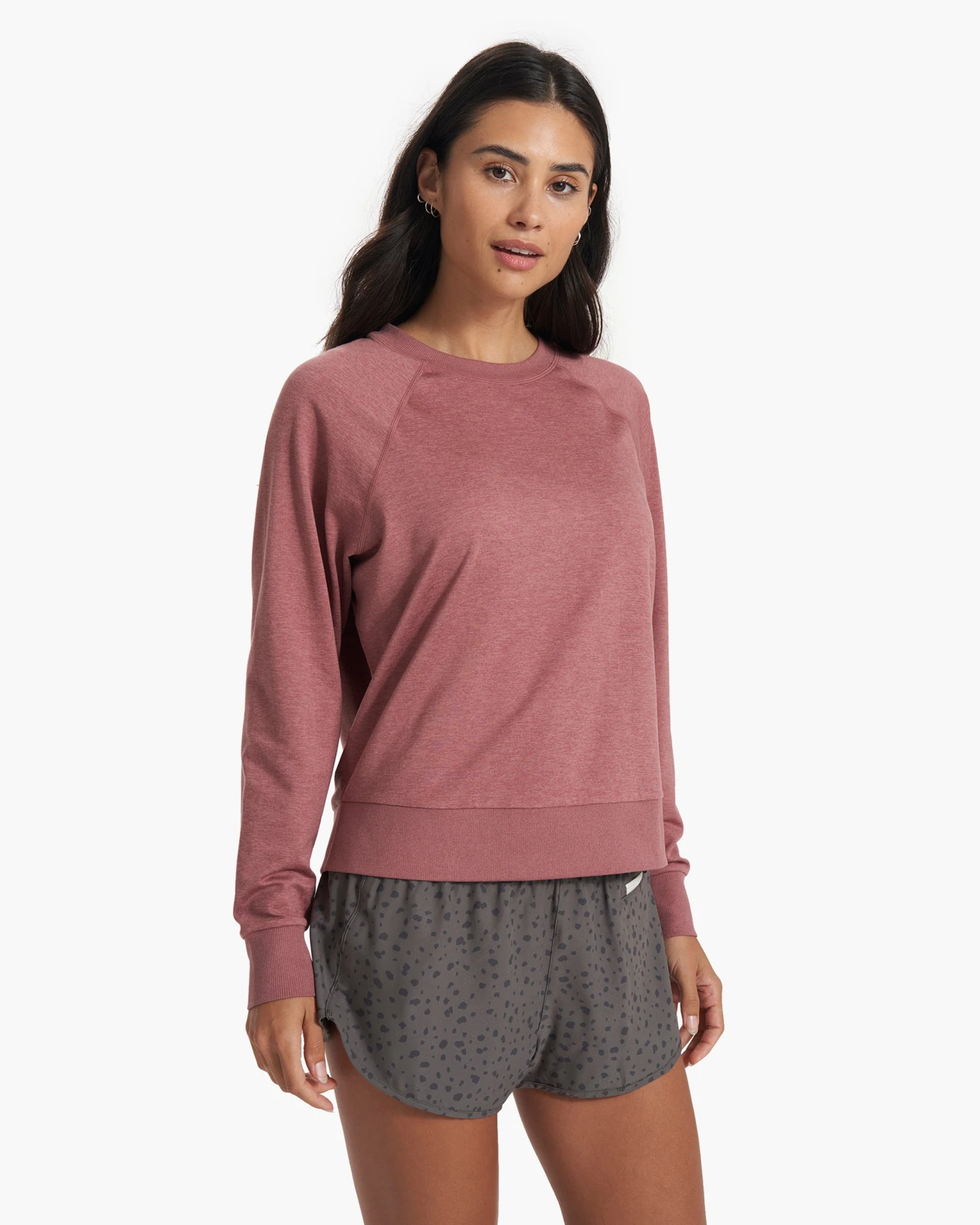 Long Sleeve Halo Crew | Marsala Heather 4 Long Sleeve Halo Crew | Marsala Heather - Image 2