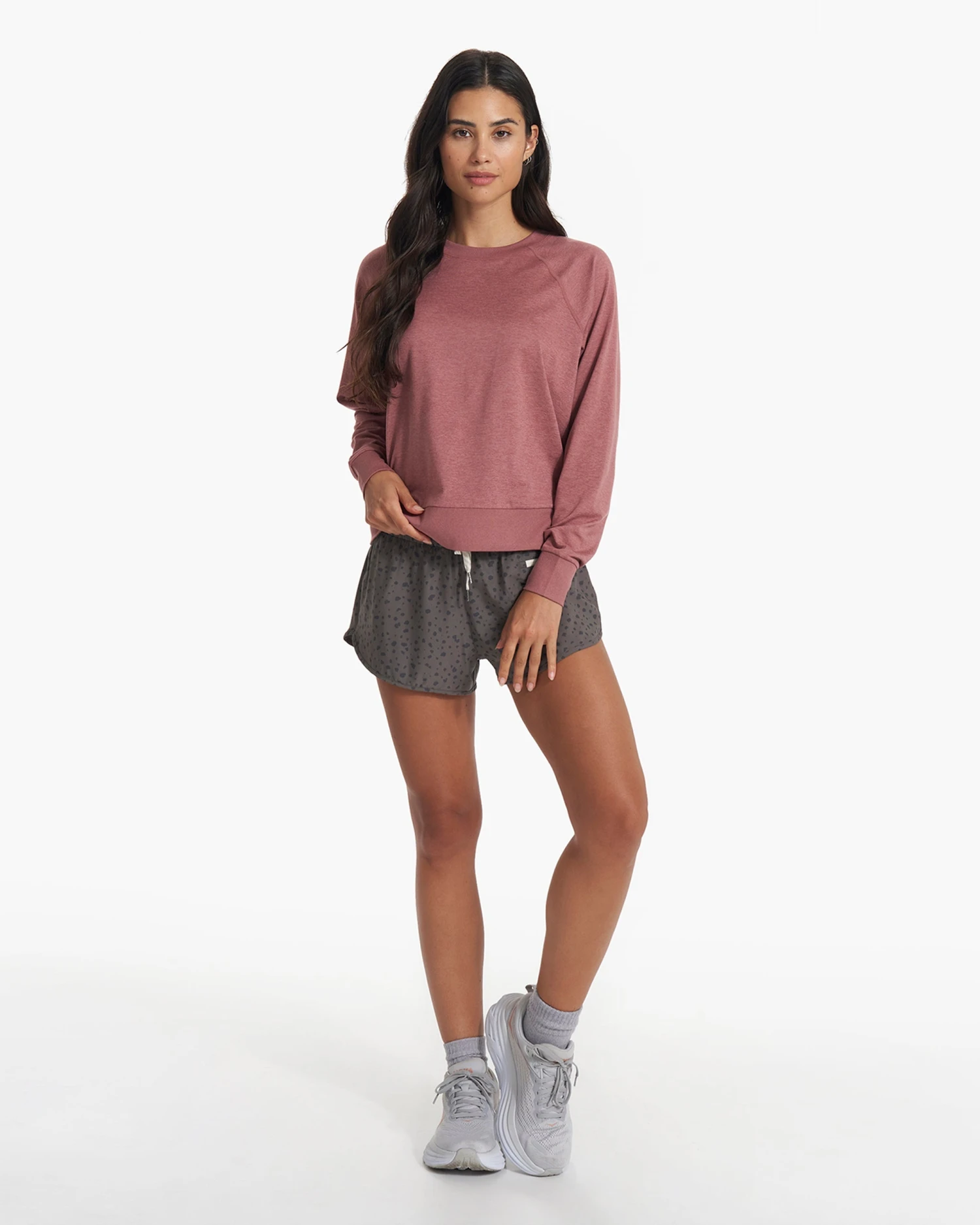 Long Sleeve Halo Crew | Marsala Heather 7 Long Sleeve Halo Crew | Marsala Heather - Image 5