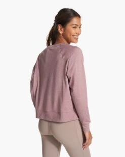 Long Sleeve Halo Crew | Orchid Heather 11 Long Sleeve Halo Crew | Orchid Heather -Funktion One Style VW241HOD FA23 W ECOMM fleece BACK TOPS 7