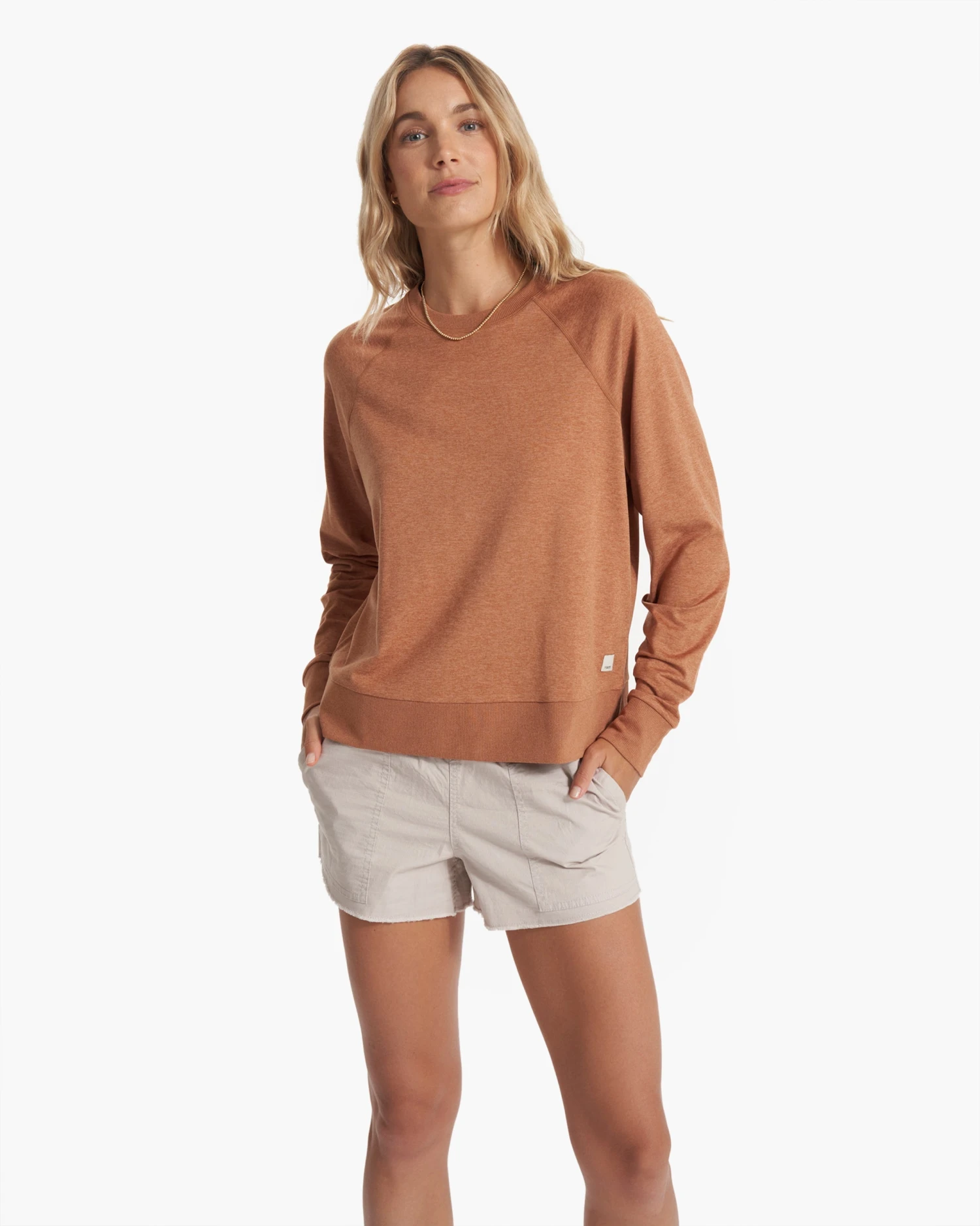 Long Sleeve Halo Crew | Palo Santo Heather 4 Long Sleeve Halo Crew | Palo Santo Heather - Image 2