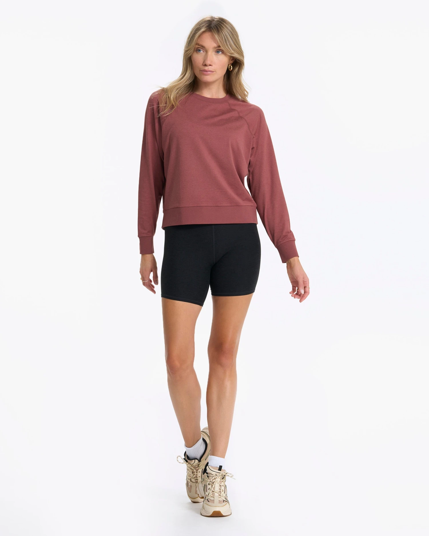 Long-Sleeve Halo Crew | Rosewood Heather 7 Long-Sleeve Halo Crew | Rosewood Heather - Image 5