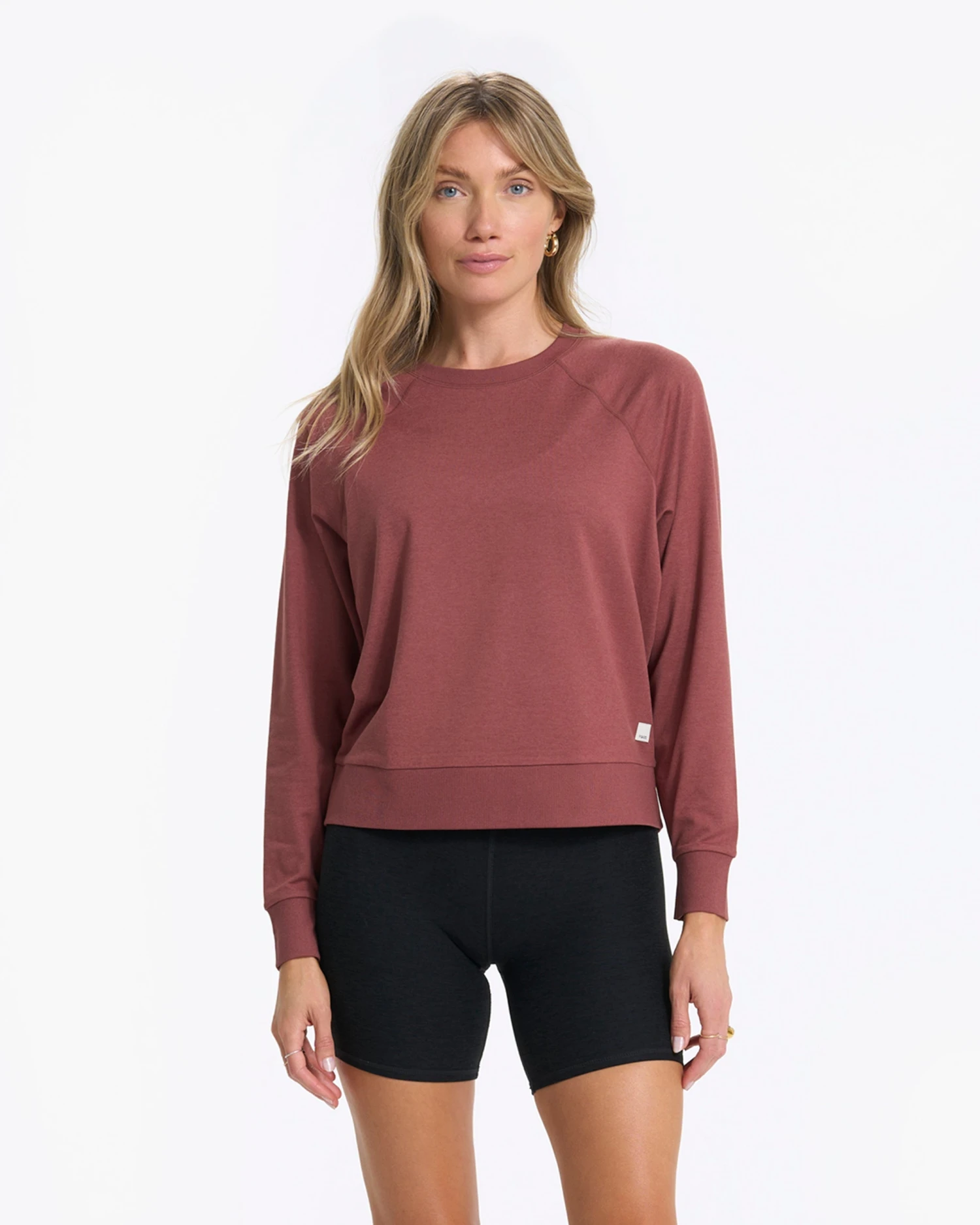 Long-Sleeve Halo Crew | Rosewood Heather 3 Long-Sleeve Halo Crew | Rosewood Heather
