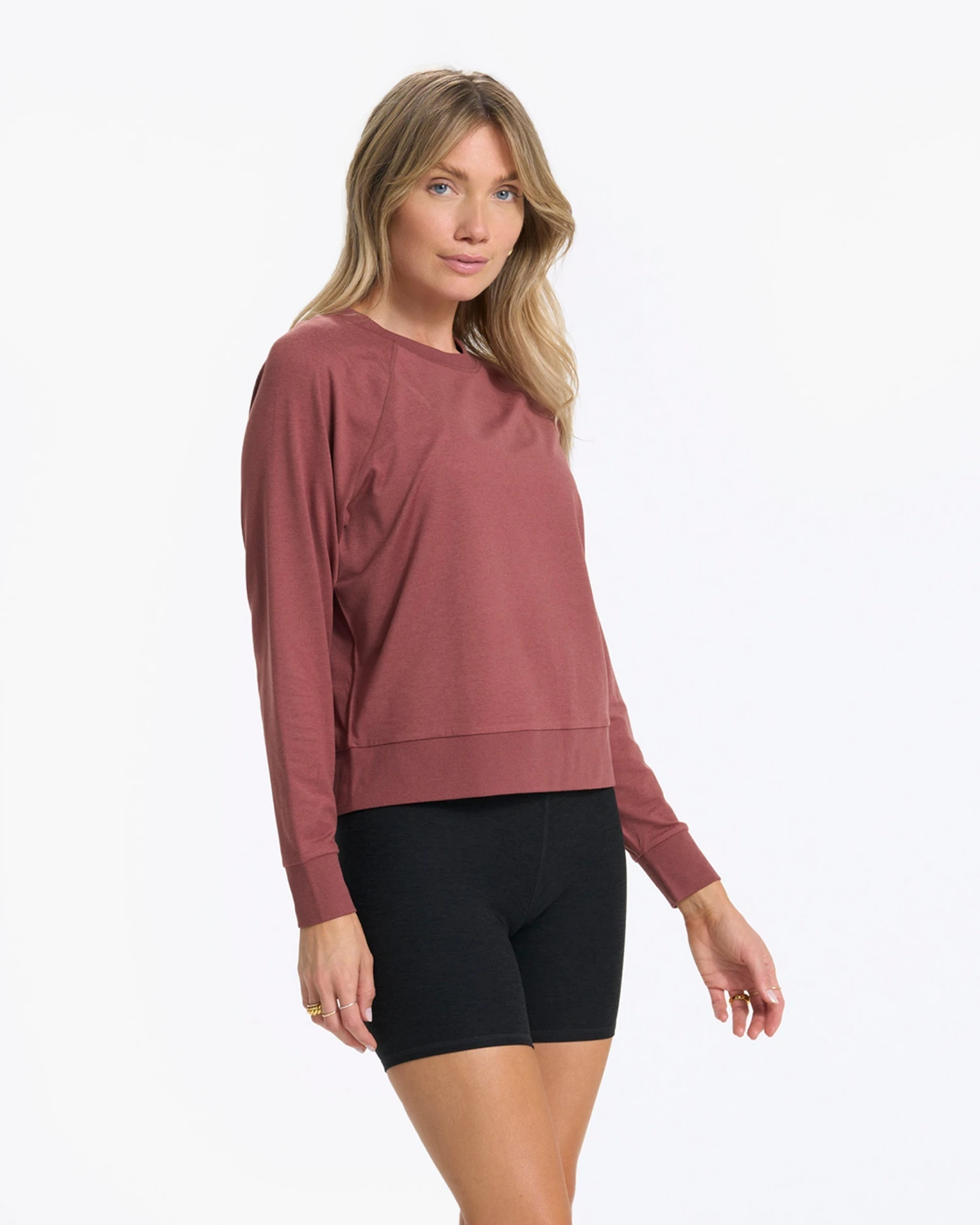 Long-Sleeve Halo Crew | Rosewood Heather 4 Long-Sleeve Halo Crew | Rosewood Heather - Image 2