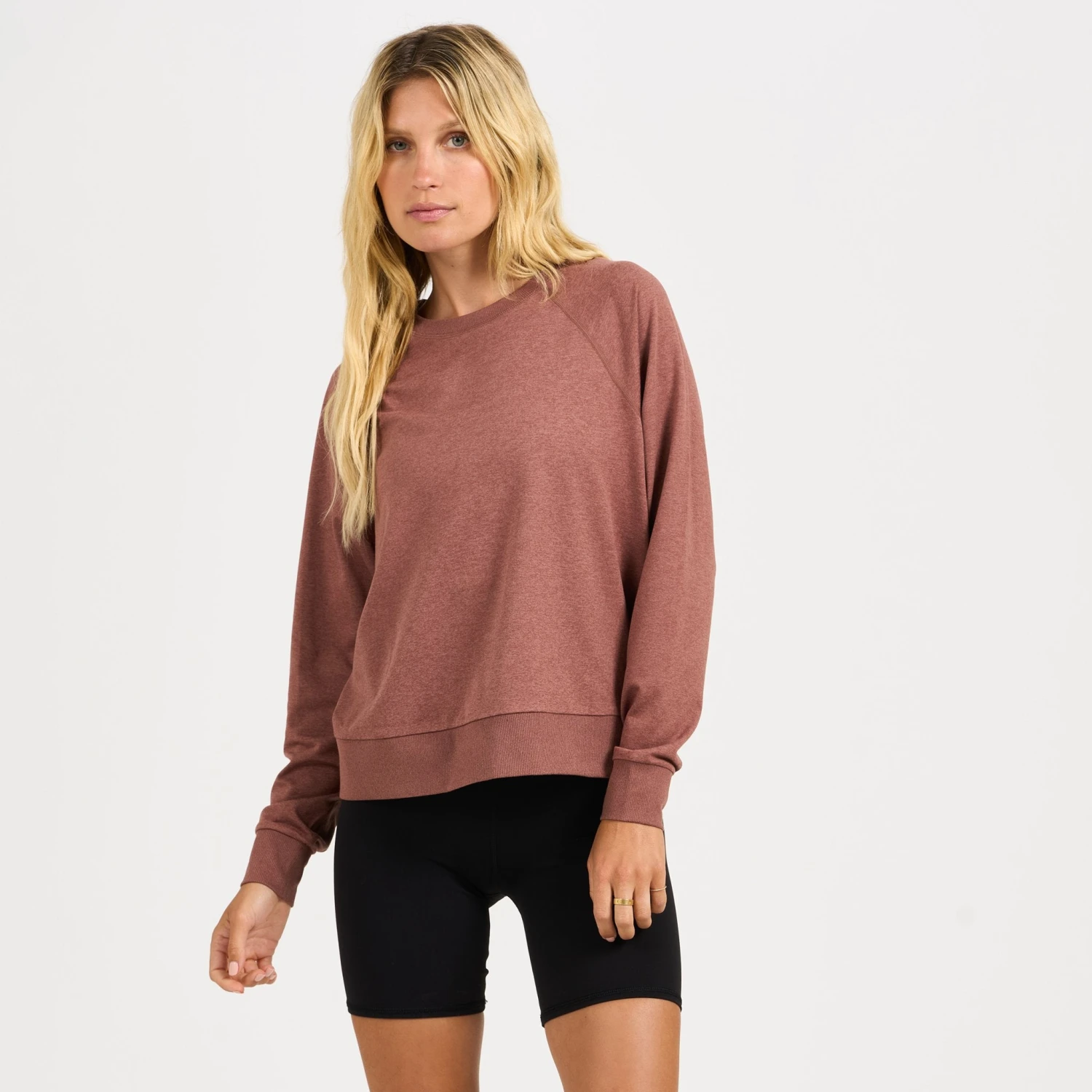 Long-Sleeve Halo Crew | Terracotta Heather 3 Long-Sleeve Halo Crew | Terracotta Heather