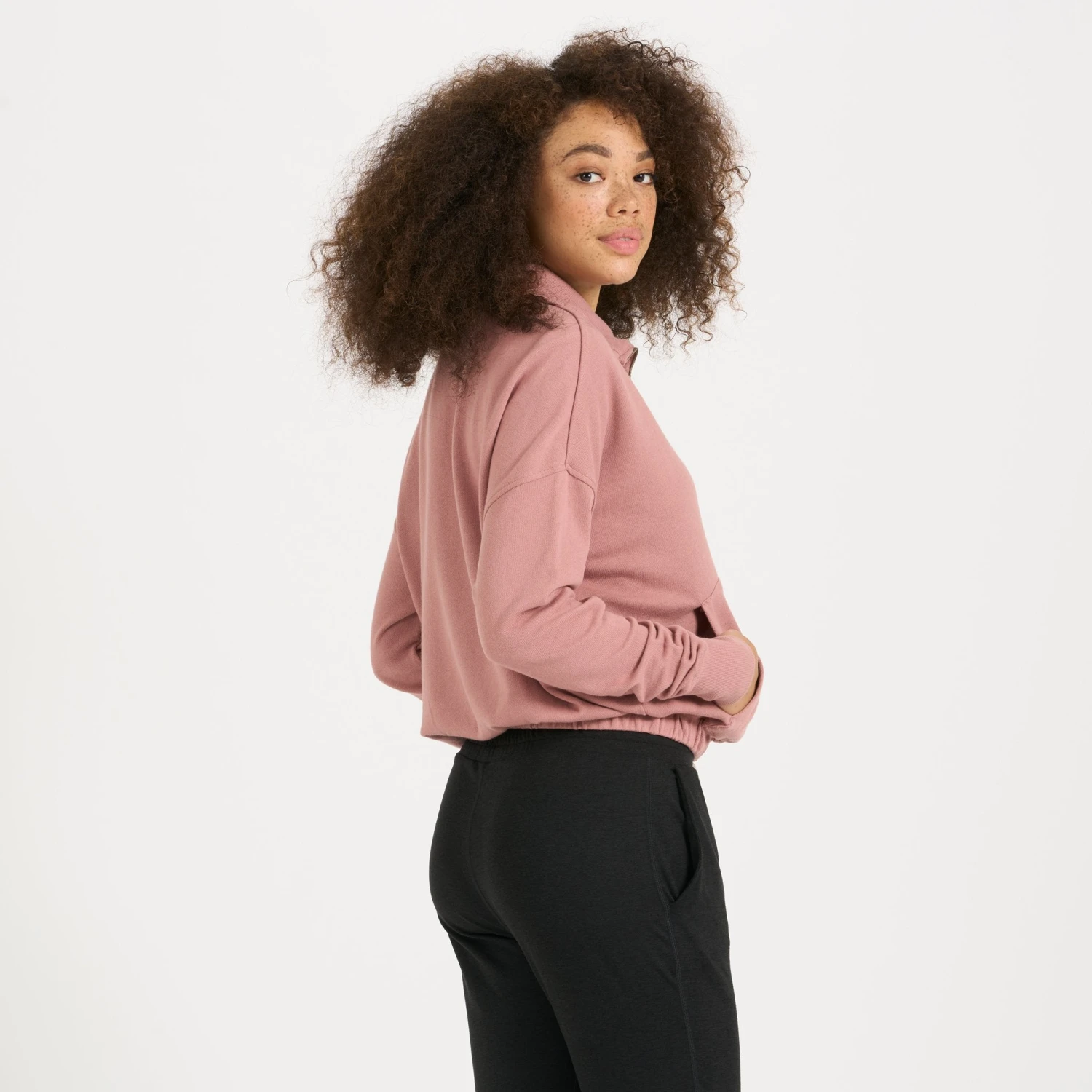 Sunnyside Half Zip | Burnt Clay 5 Sunnyside Half Zip | Burnt Clay - Image 3