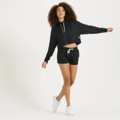 Halo Crop Funnel Neck | Black Heather -Funktion One Style VW255HBK 4 3209a154 649d 41f9 9195 6cfe70ae3211