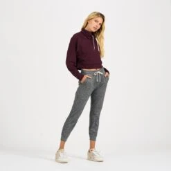 Halo Crop Funnel Neck | Cerise Heather -Funktion One Style VW255HCE 5 bdf8c767 7c85 4569 85ba 63bd09d09ece