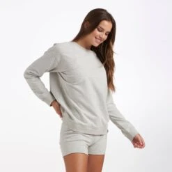 Laguna Oversized Crew | Light Heather Grey 7 Laguna Oversized Crew | Light Heather Grey -Funktion One Style VW262LHG 1579