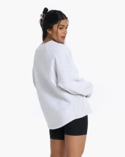 Restore Oversized Crew | Pale Grey Heather -Funktion One Style VW265PHG 2514