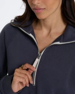 Vista Half Zip Hoodie | Charcoal Heather -Funktion One Style VW267HCC FA22 W ECOMM CURVE 01366 1x1 3579c638 ffe2 4362 a861 83068215f2c7