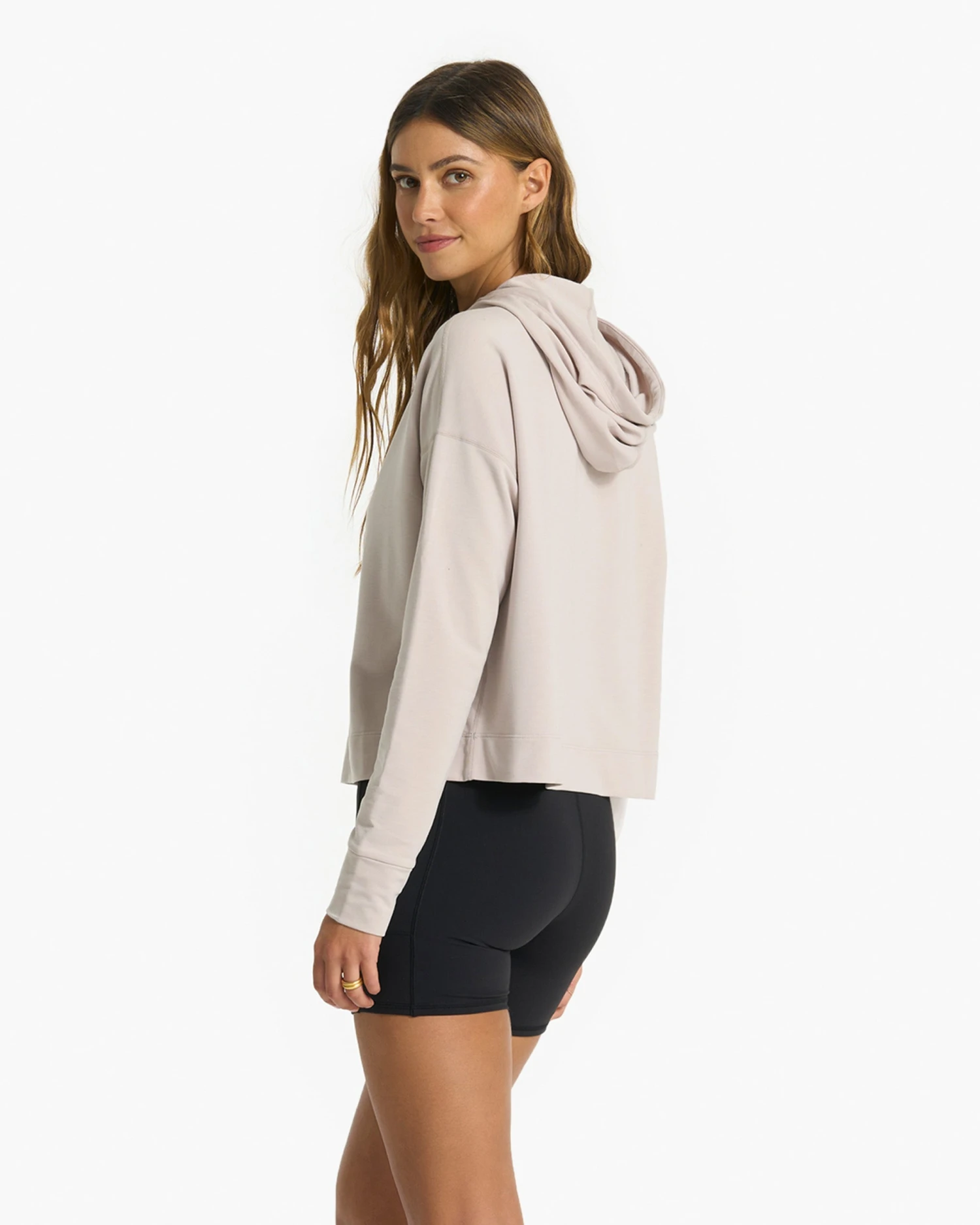 Vista Half Zip Hoodie | Oyster Heather 6 Vista Half Zip Hoodie | Oyster Heather - Image 4