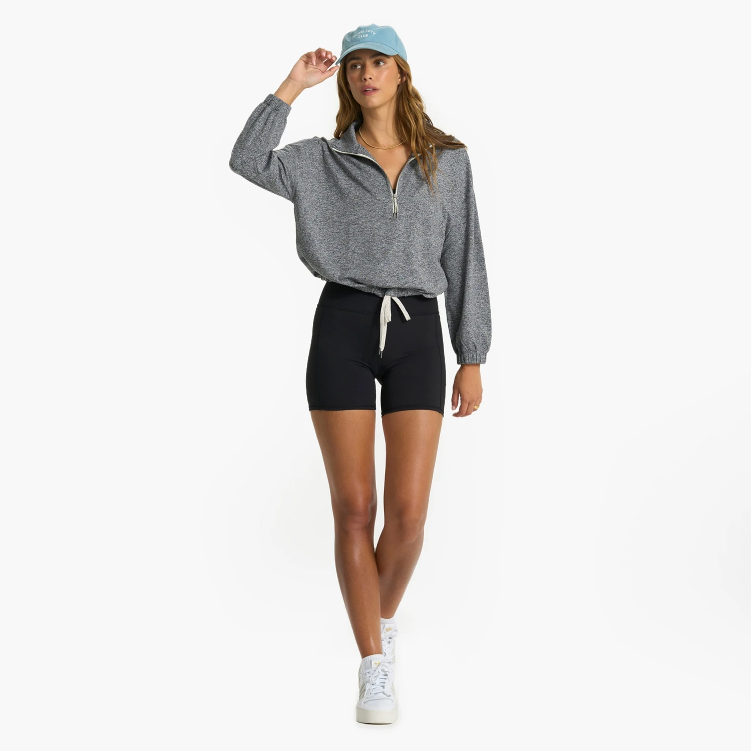 Halo Relaxed Half Zip | Heather Grey 6 Halo Relaxed Half Zip | Heather Grey - Image 4